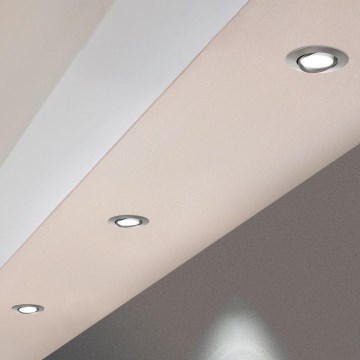 Eglo 78761 - ZESTAW 3x LED Oprawa wpuszczana ściemnialna PINEDA LED/6W/230V 3000K chrom błyszczący