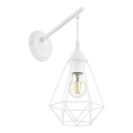 Eglo 79084 - Kinkiet BYRON 1xE27/60W/230V biały