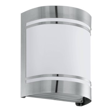 Eglo 79283 - Kinkiet zewnętrzny CERNO 1xE27/40W/230V chrom błyszczący IP44