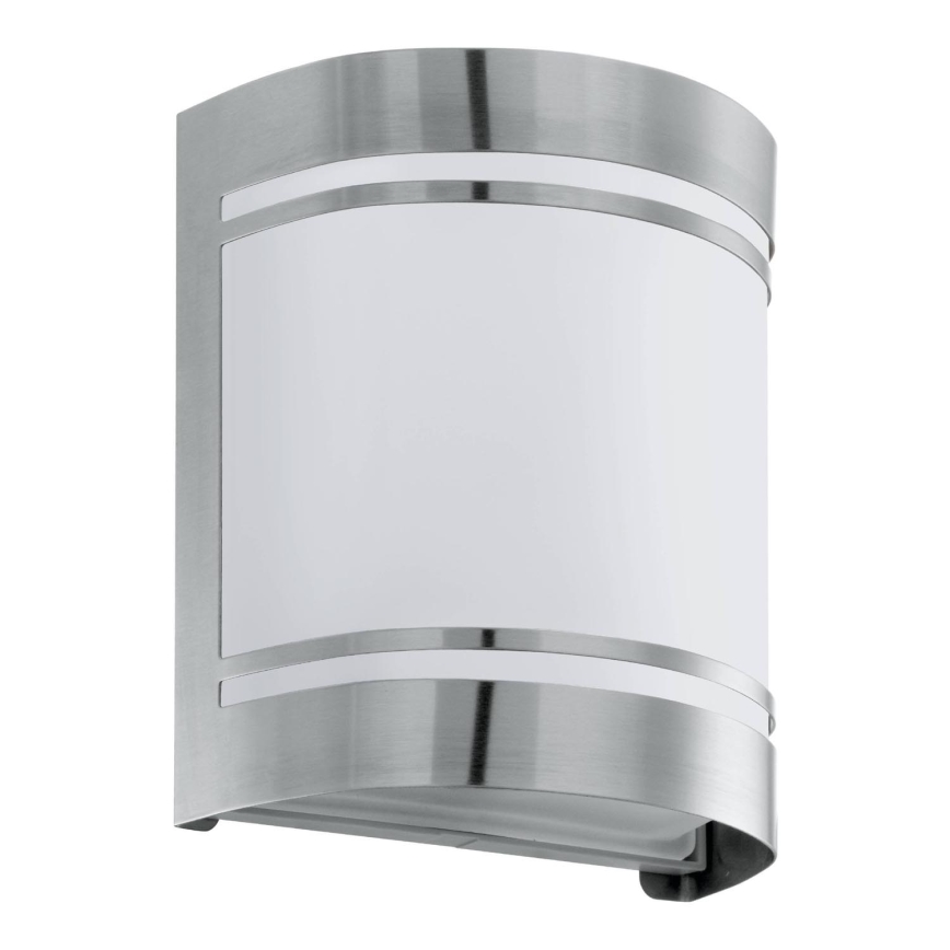 Eglo 79283 - Kinkiet zewnętrzny CERNO 1xE27/40W/230V chrom błyszczący IP44