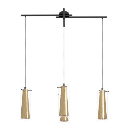Eglo 79344 - Żyrandol na lince PINTO GOLD 4xE27/40W/230V złoty