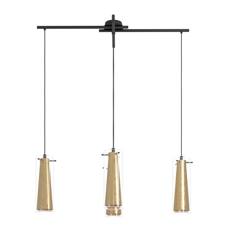 Eglo 79344 - Żyrandol na lince PINTO GOLD 4xE27/40W/230V złoty