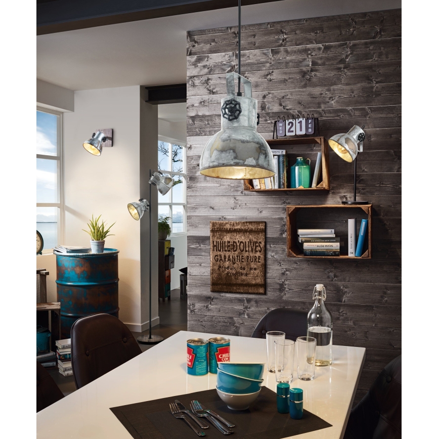 Eglo 79369 - Lampa stojąca BARNSTAPLE 2xE27/40W/230V