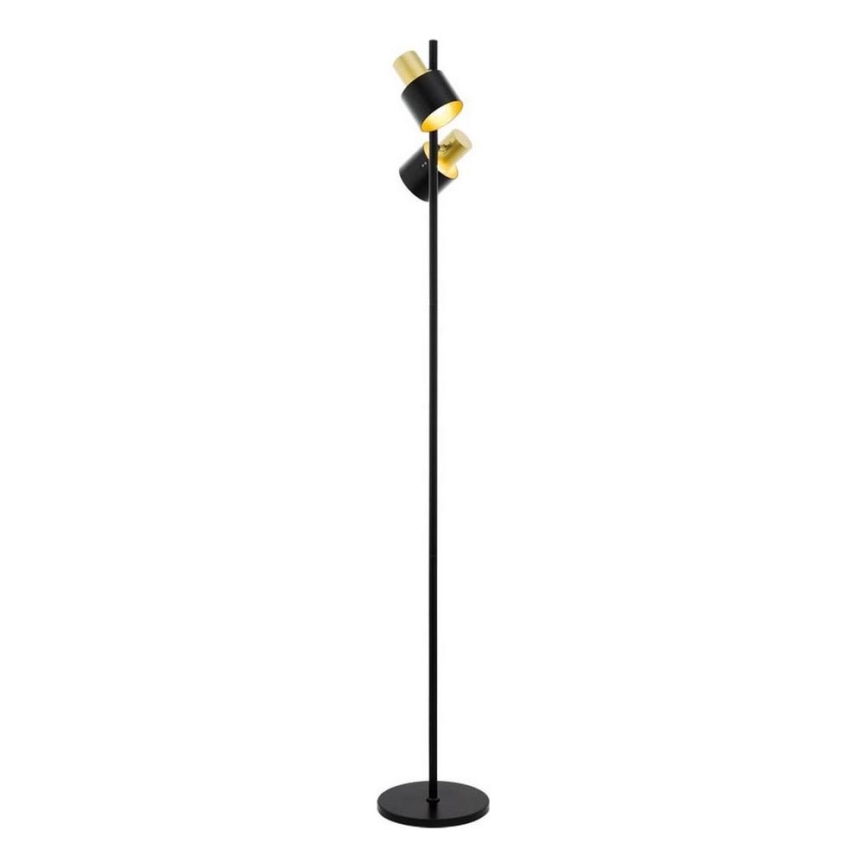 Eglo 79376 - Lampa podłogowa FIUMARA 2xE27/60W/230V czarny/złoty