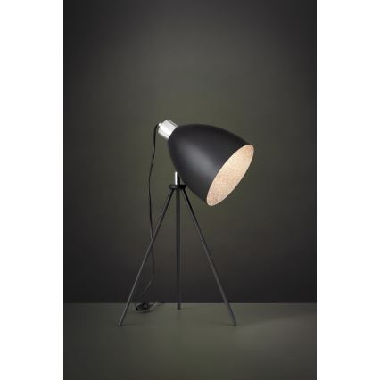 Eglo 79378 - Lampa stołowa MAREPERLA 1xE27/60W/230V czarna