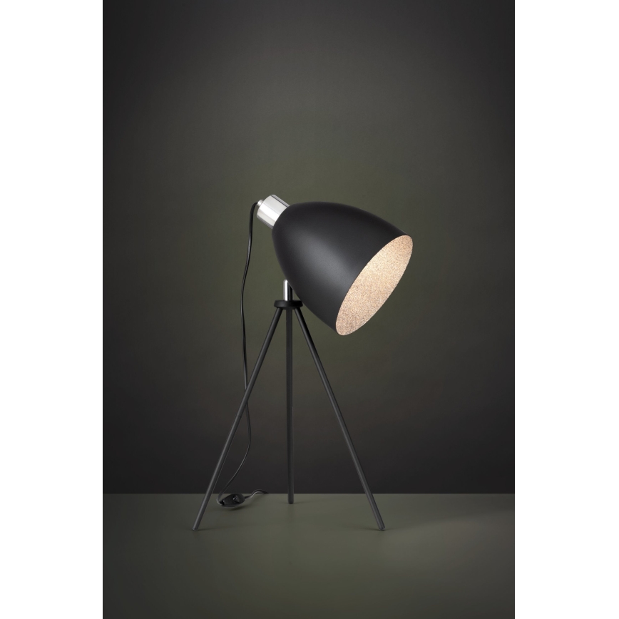 Eglo 79378 - Lampa stołowa MAREPERLA 1xE27/60W/230V czarna