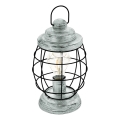 Eglo 79436 - Lampa stołowa BAMPTON 1xE27/60W/230V srebrna