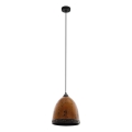 Eglo 79441 - Lampa wisząca na lince REDHILL 1xE27/60W/230V brązowa