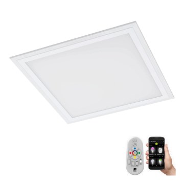 Eglo 79464 - LED Plafon ściemnialny POZZALLO LED/16W/230V 2700-6500K 30x30 cm biały + zdalne sterowanie