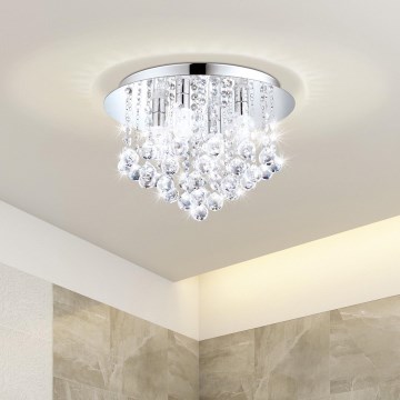 Eglo 79516 - LED Plafon łazienkowy MONTEPRANDONE 8xG9/3W/230V IP44 chrom błyszczący