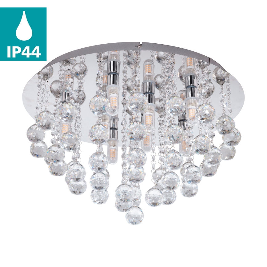 Eglo 79516 - LED Plafon łazienkowy MONTEPRANDONE 8xG9/3W/230V IP44 chrom błyszczący