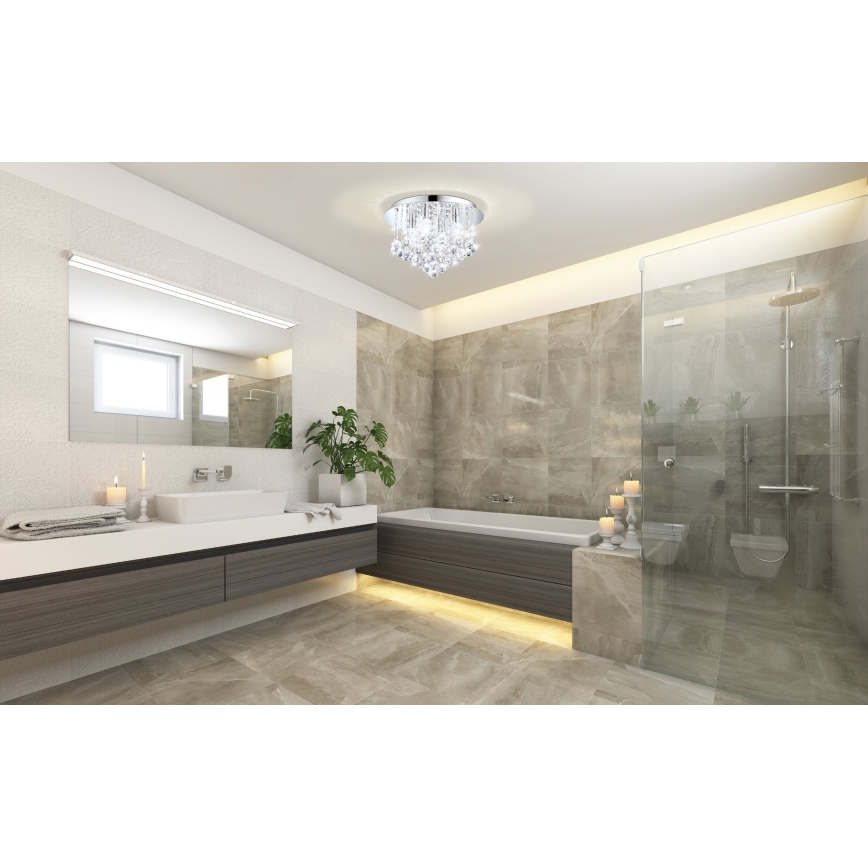 Eglo 79516 - LED Plafon łazienkowy MONTEPRANDONE 8xG9/3W/230V IP44 chrom błyszczący
