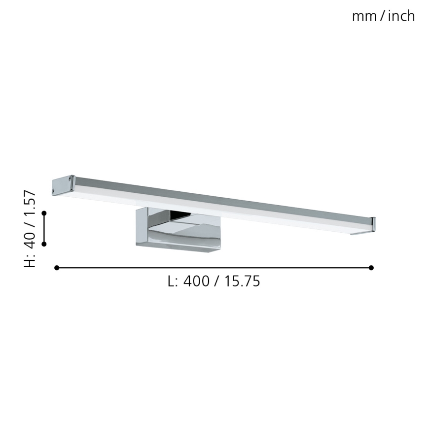 Eglo 79532 - LED Łazienkowe oświetlenie lustra SARNOR LED/7,4W/230V 40 cm IP44 chrom błyszczący