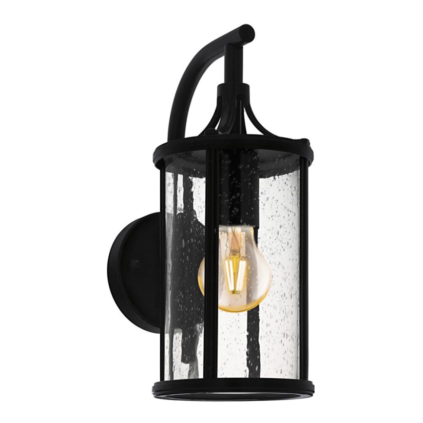 Eglo 79572 - Kinkiet zewnętrzny SANTA FLAVIA 1xE27/60W/230V IP44 czarny