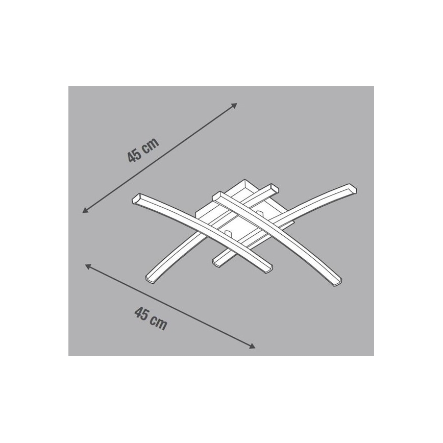 Eglo 79746 – LED Żyrandol natynkowy BERYL LED/24W/230V