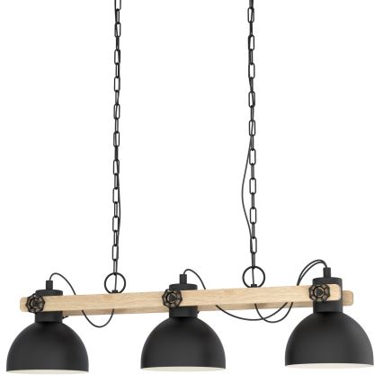 Eglo 79896 - Żyrandol na łańcuchu LUBENHAM 3xE27/28W/230V