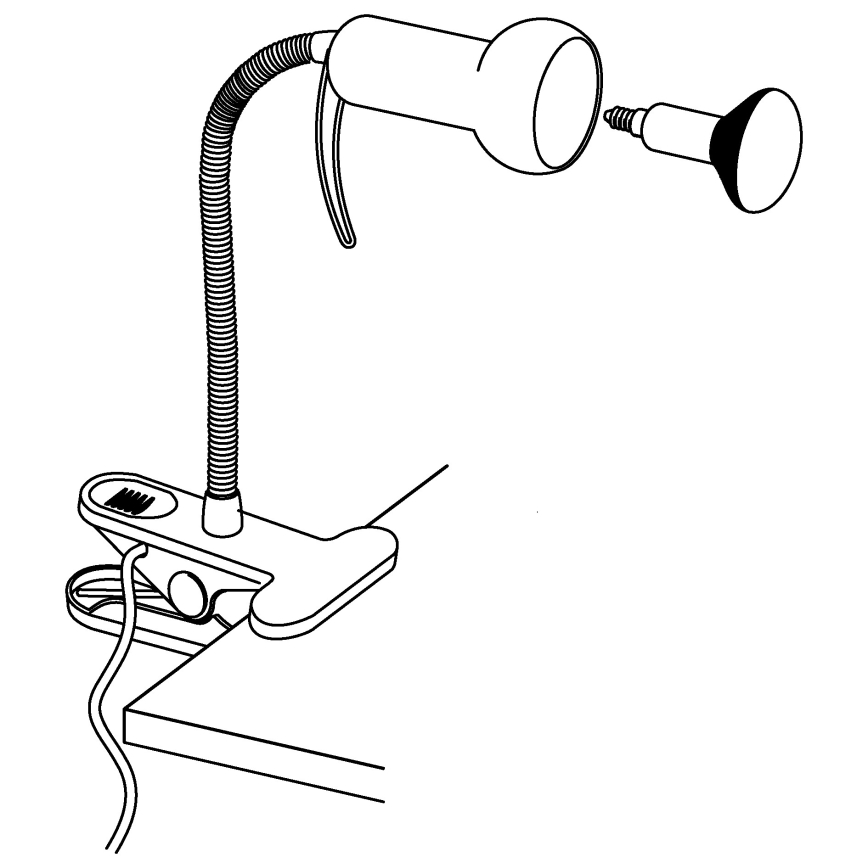 Eglo - Lampa z klipsem 1xE14/40W/230V
