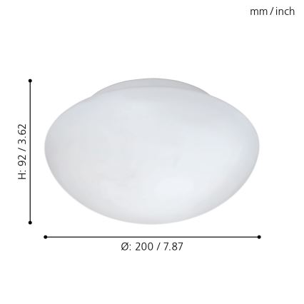 Eglo - Lampa sufitowa 1xE27/60W/230V