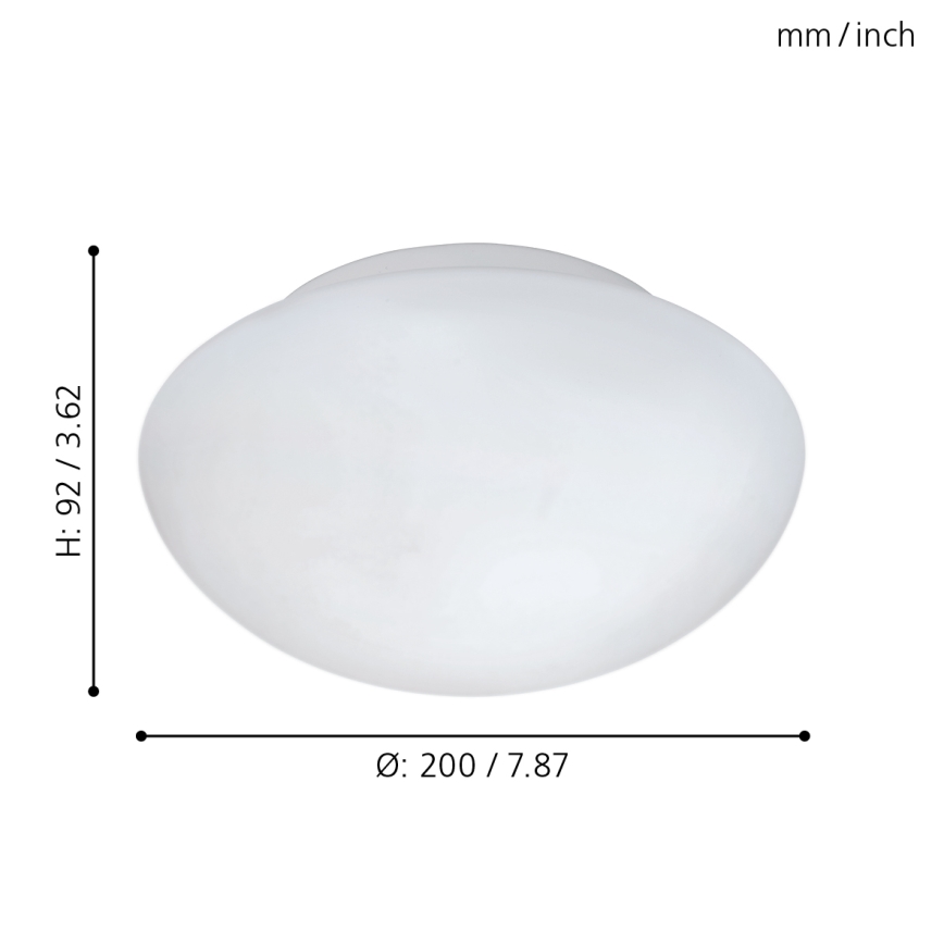 Eglo - Lampa sufitowa 1xE27/60W/230V
