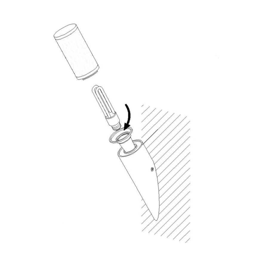 EGLO - Zewnętrzna lampa ścienna 1xE27/15W/230V IP44