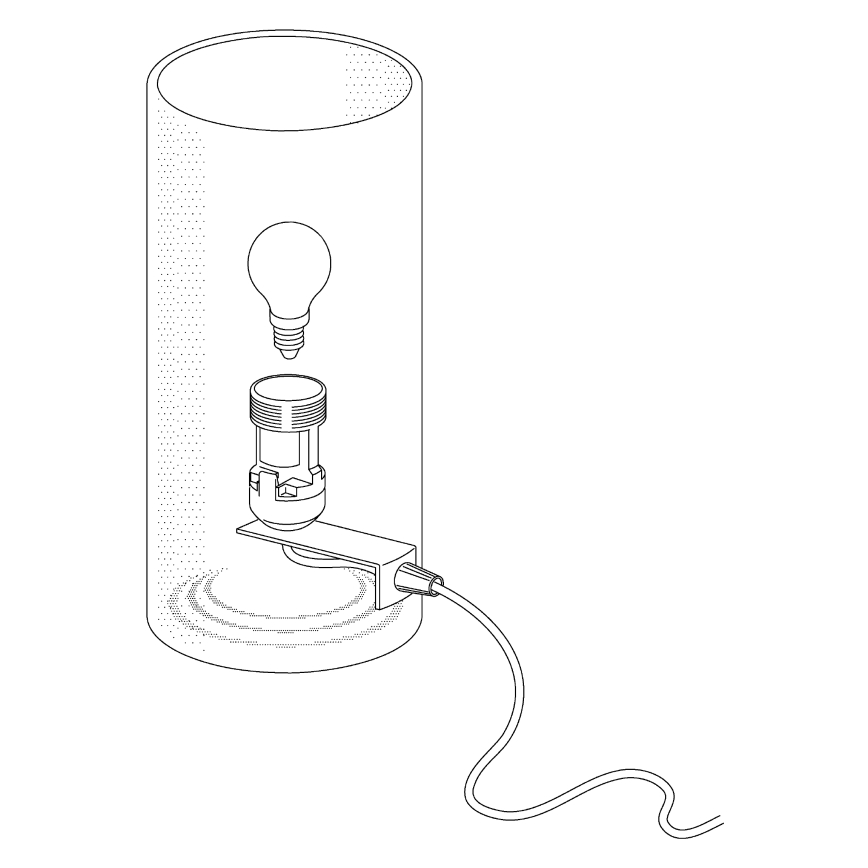 Eglo - Lampa stołowa 1xE14/60W/230V