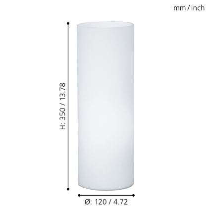 Eglo - Lampa stołowa 1xE27/60W/230V