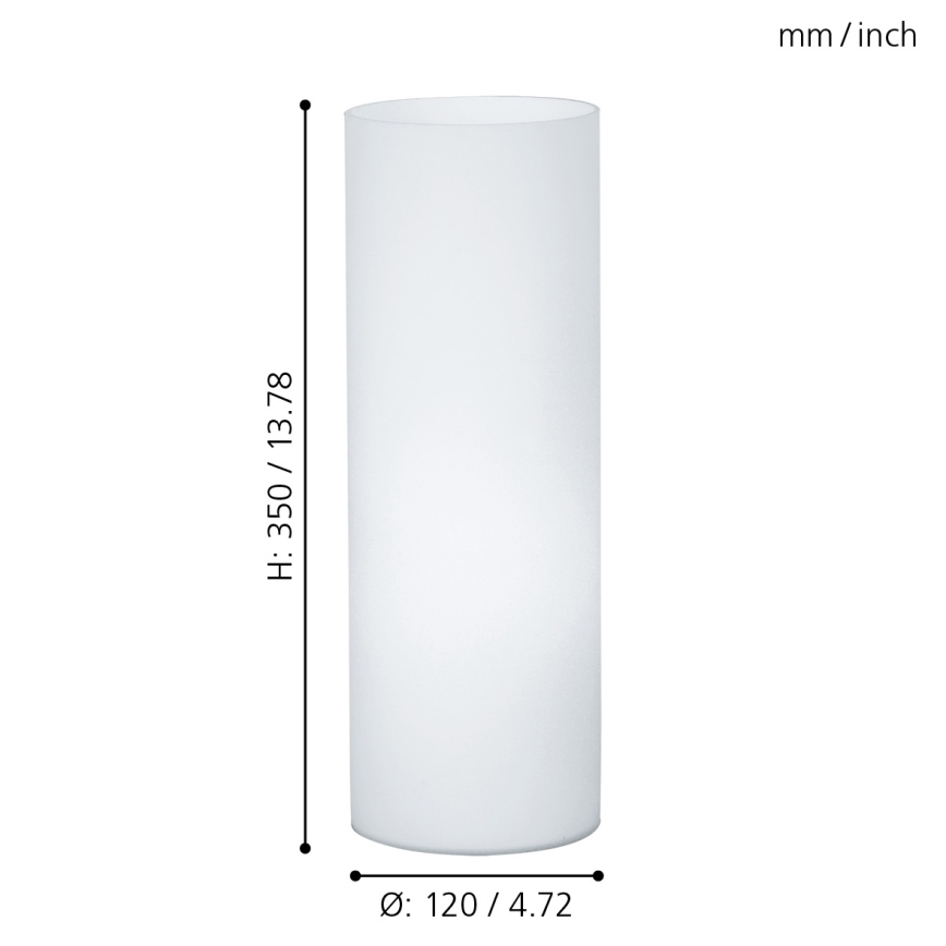 Eglo - Lampa stołowa 1xE27/60W/230V