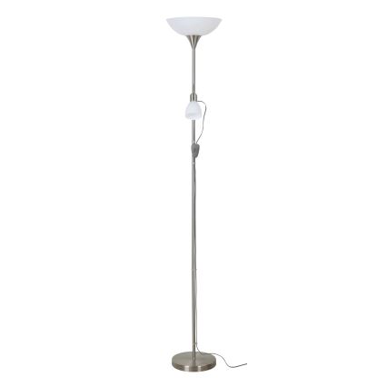 EGLO - Lampa stojąca 1xE27/60W + 1xE14/25W matowy chrom