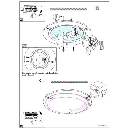 EGLO 83195 - Kinkiet PLANET3 1xE27/60W