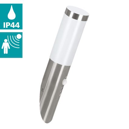 EGLO - Zewnętrzna czujnikowa lampa ścienna 1xE27/15W IP44