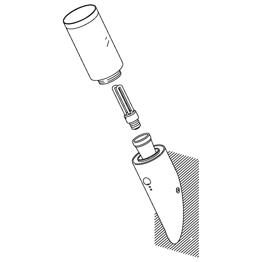 EGLO - Zewnętrzna czujnikowa lampa ścienna 1xE27/15W IP44
