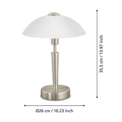 Eglo - Ściemnialna lampa stołowa 1xE14/40W/230V