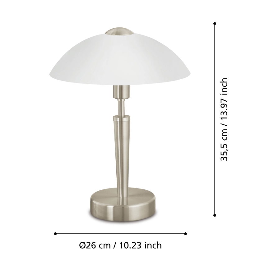 Eglo - Ściemnialna lampa stołowa 1xE14/40W/230V