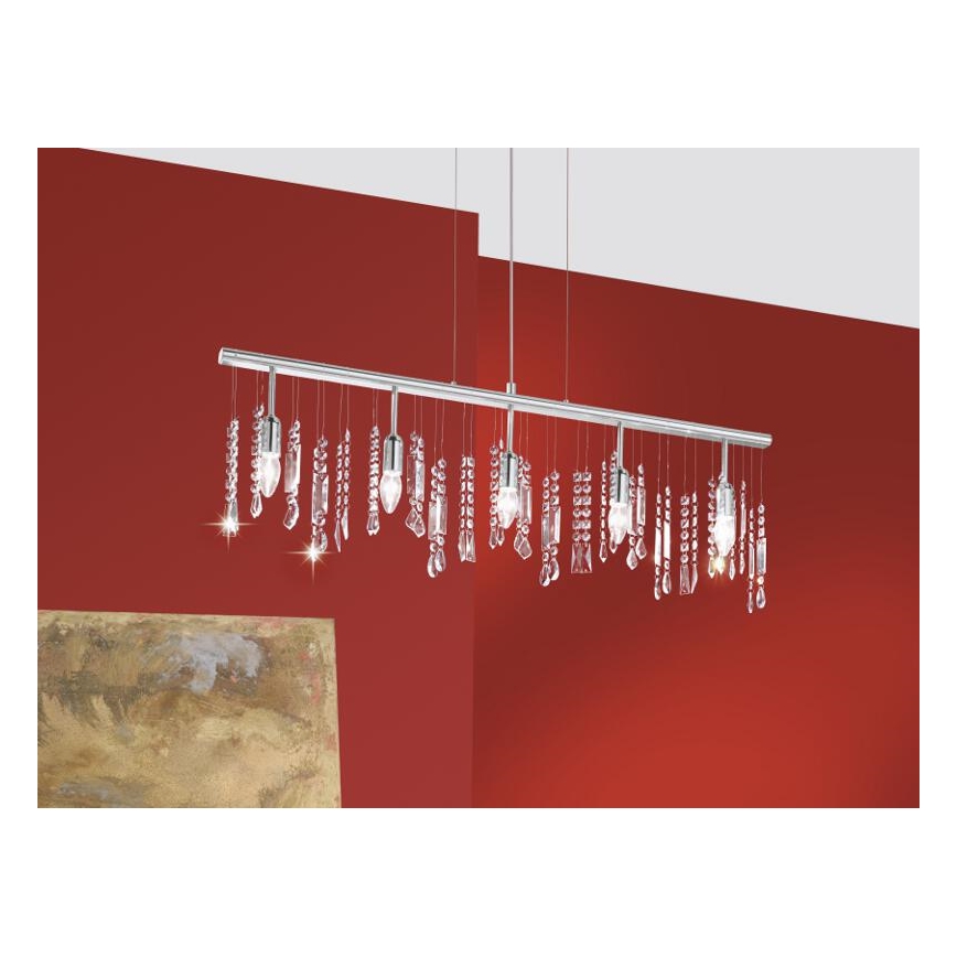 EGLO 85303 - Závěsné svítidlo VITORIA 5xE14/60W/230V