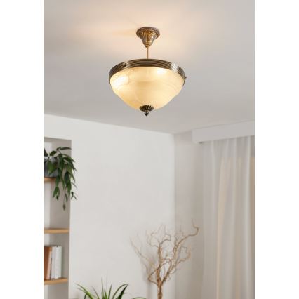 Eglo - Lampa sufitowa stylowa 3xE14/60W brąz