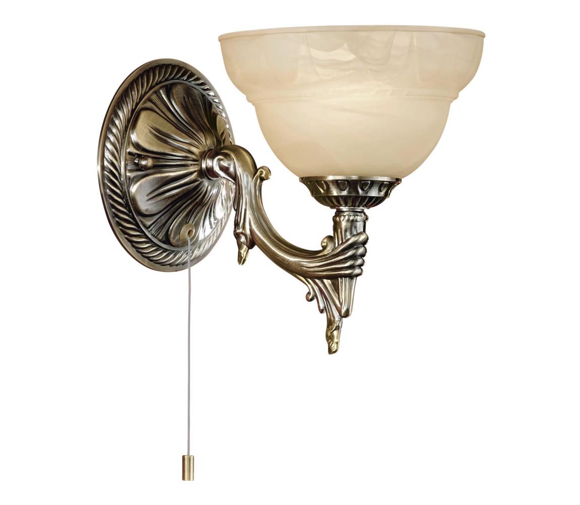EGLO 85859 - Kinkiet stylowy MARBELLA 1xE14/40W brąz