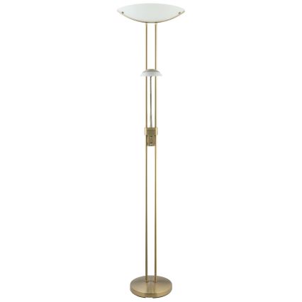 EGLO - Lampa podłogowa ściemnialna BAYA 1xR7s/230W + 1xG9/33W brąz