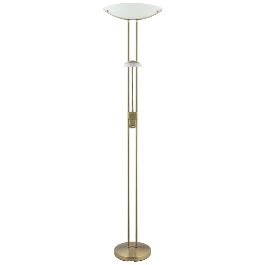 EGLO - Lampa podłogowa ściemnialna BAYA 1xR7s/230W + 1xG9/33W brąz