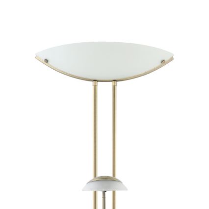 EGLO - Lampa podłogowa ściemnialna BAYA 1xR7s/230W + 1xG9/33W brąz