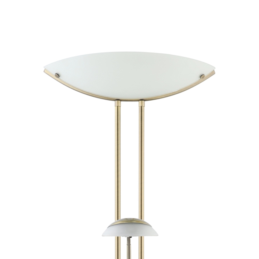 EGLO - Lampa podłogowa ściemnialna BAYA 1xR7s/230W + 1xG9/33W brąz