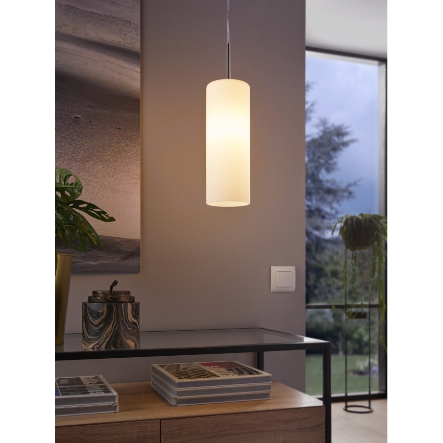 Eglo - Lampa wisząca 1xE27/60W biały