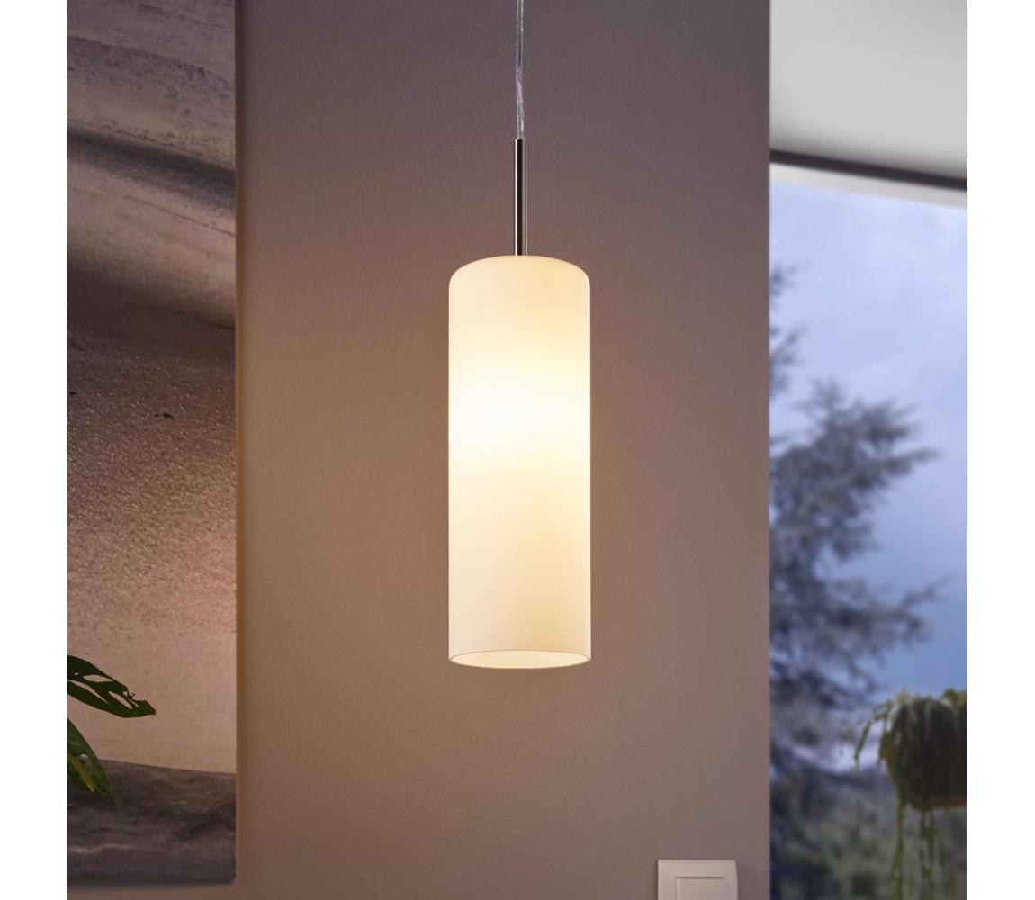 EGLO 85977 - Lampa wisząca TROY 3 1xE27/60W biały