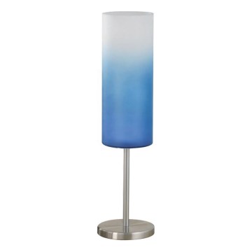 Eglo 85999 - Lampa stołowa TROY NIEBIESKI 1xE27/100W/230V niebieski