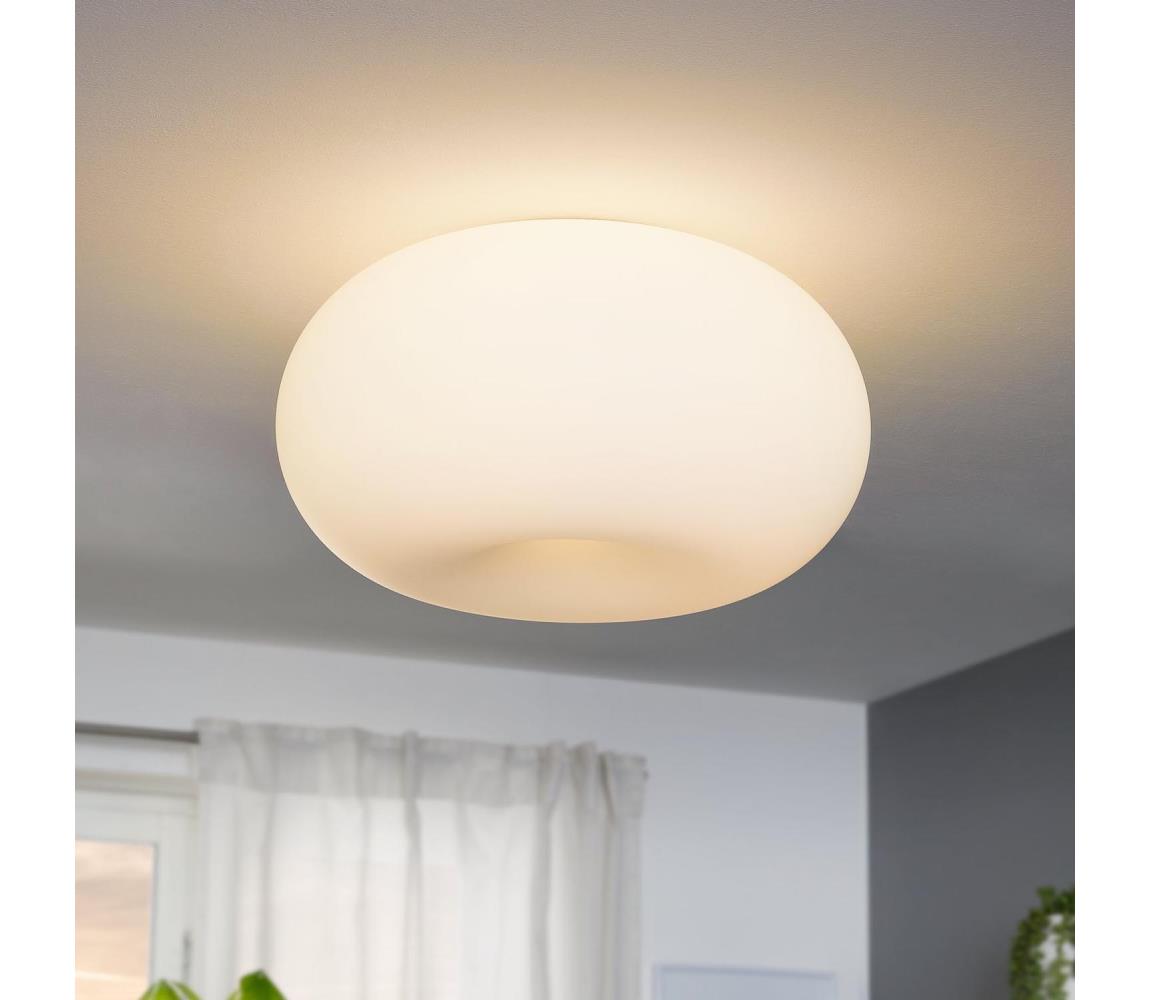 EGLO 86812 - Plafon OPTICA 2xE27/60W/230V Szkło opalowe