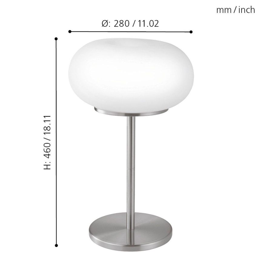 EGLO - Lampa stołowa OPTICA 2xE27/60W śr. 28 cm