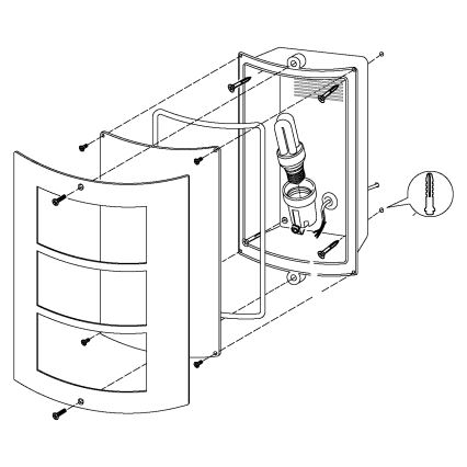 Eglo - Kinkiet zewnętrzny 1xE27/15W/230V IP44