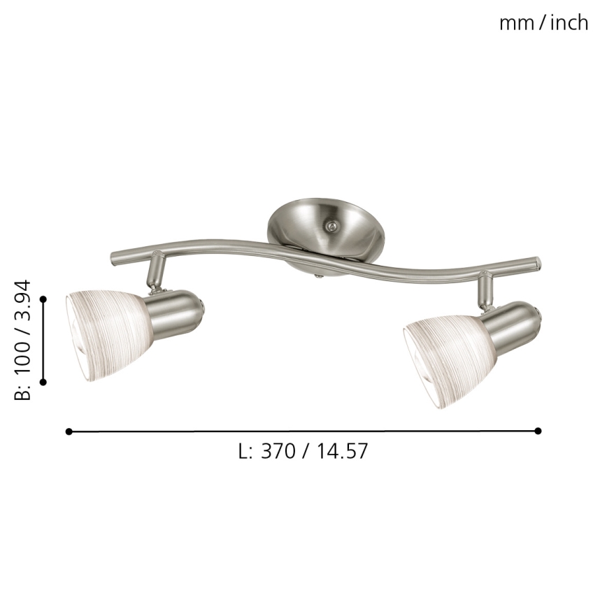 Eglo - Lampa sufitowa 2xE14/40W biały