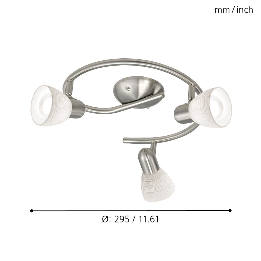 Eglo - Lampa sufitowa 3xE14/40W biały