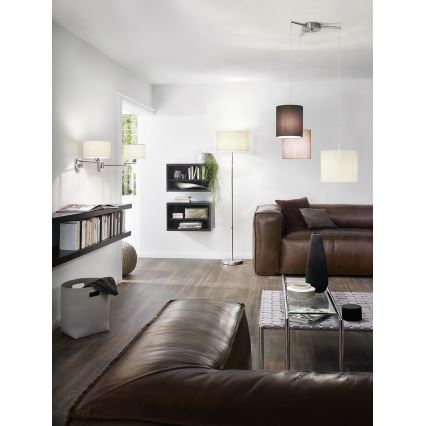 EGLO 88566 - Lampa podłogowa HALVA 3xE27/60W biały