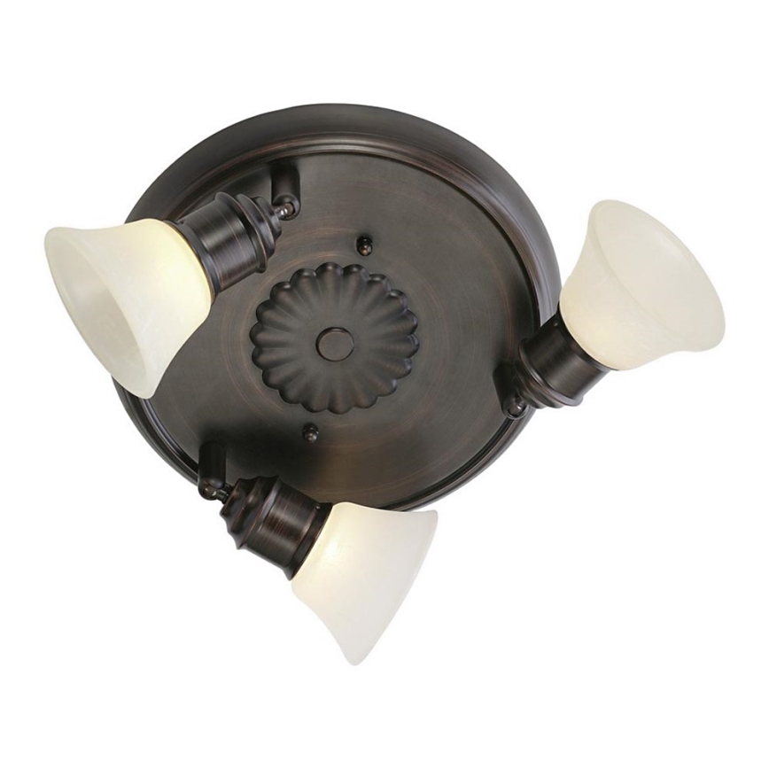 EGLO 89061 - Lampa sufitowa ALAMO 3xG9/40W ciemny brąz / beż